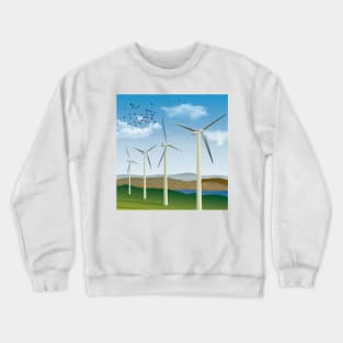 Wind Turbines Crewneck Sweatshirt